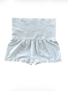 Prima Valentina White High Rise Slimming Compression Shape-Wear Shorts NWOT